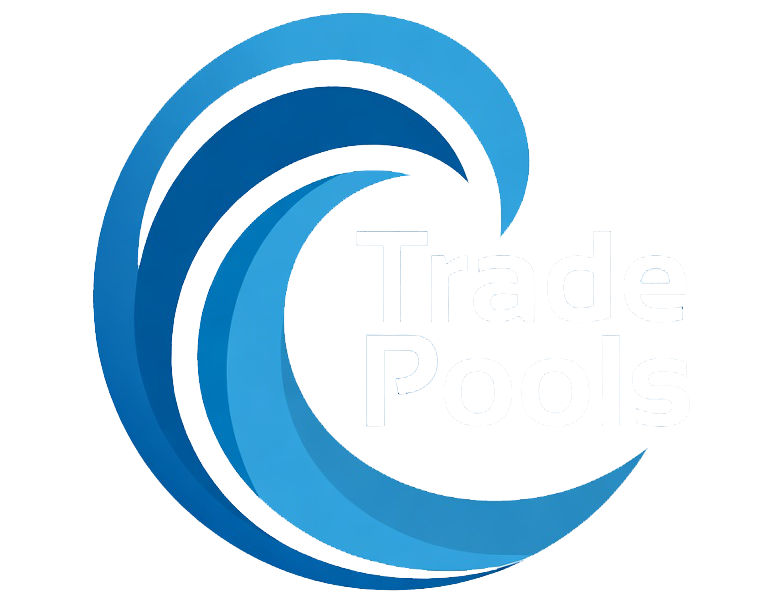 Trade Pools Logo White Text
